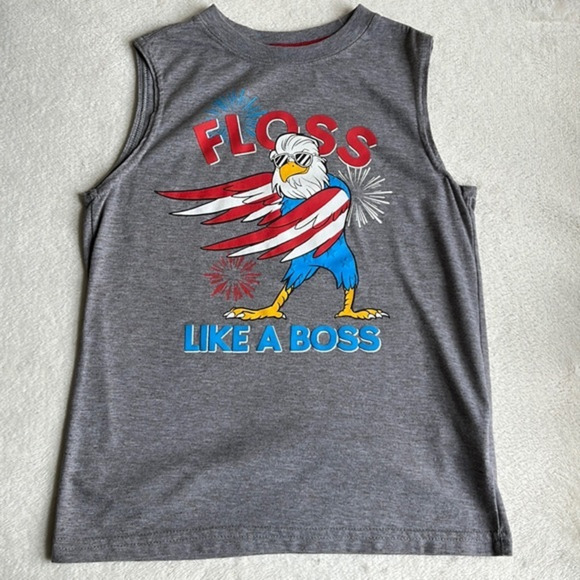 The Patriotic Dance: Boys Rock the Red, White, and Blue with Flossing Skills! - Picture 1 of 2